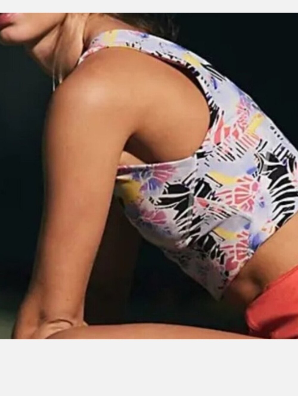 Free People Never Better Mystic Floral Combo Printed Crop Top - Picture 4 of 5